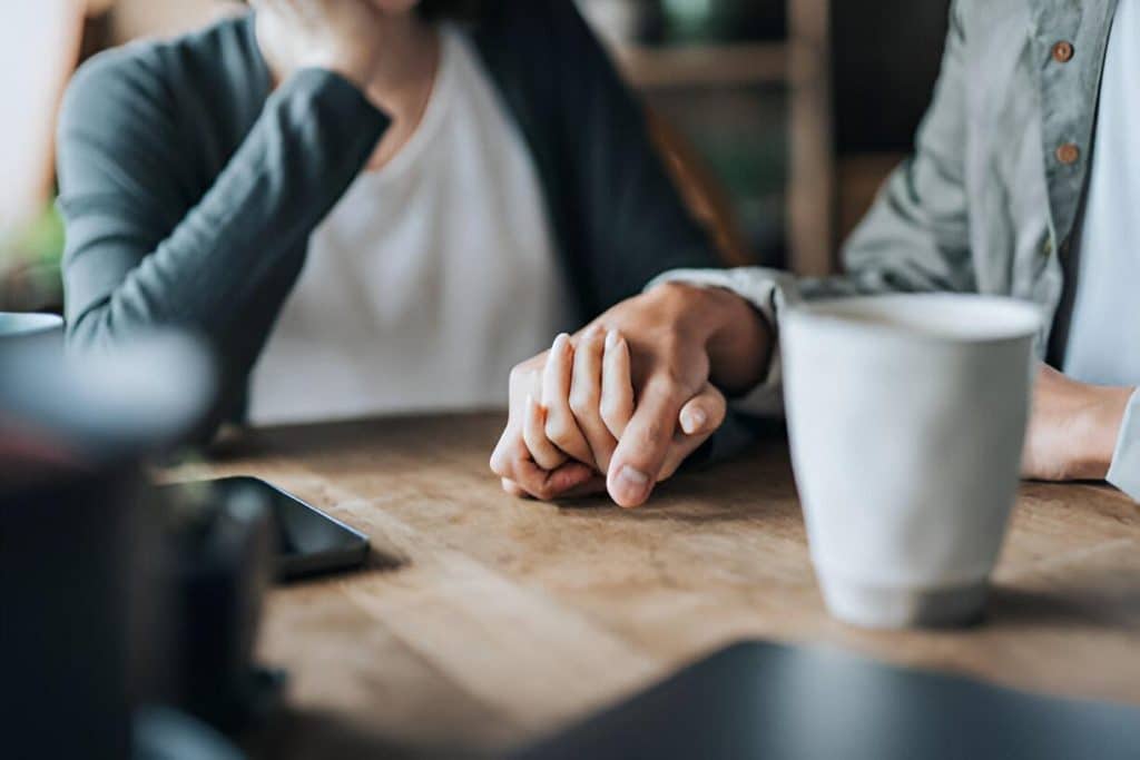 couple attending marriage counselling to save their marriage as a last resort