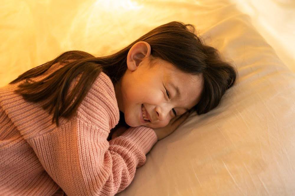 a child sleeping peacefully through the night
