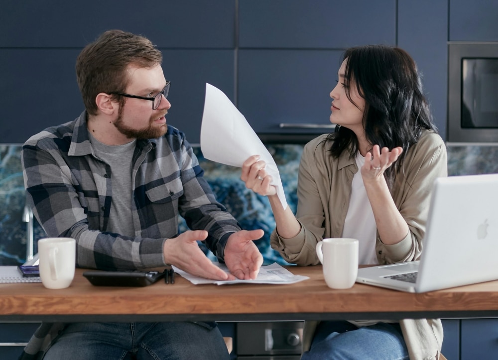 ouple experiencing one of the stages of a marriage breakdown