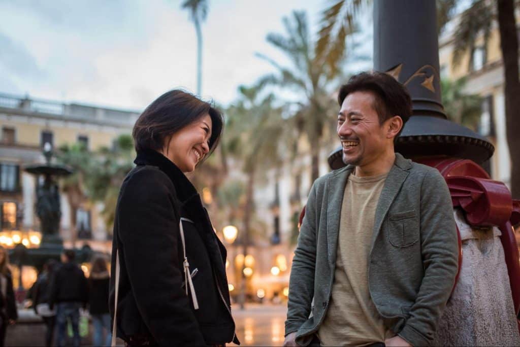 a couple discussing plans after marriage