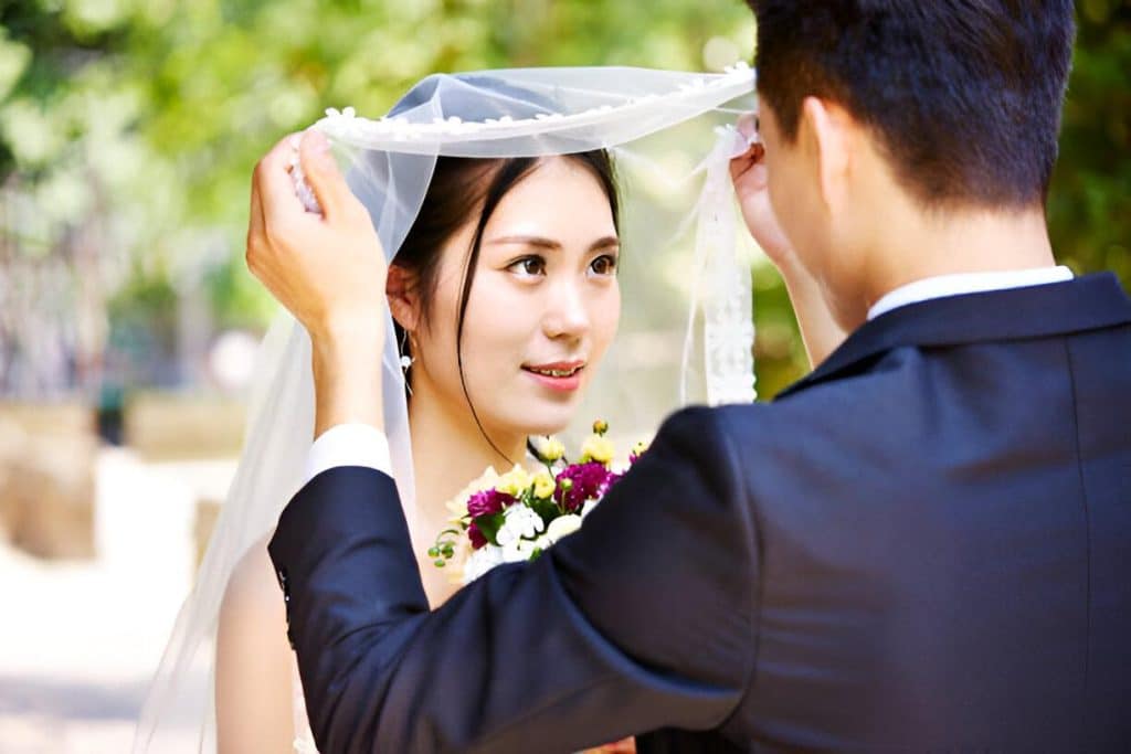 a couple getting married